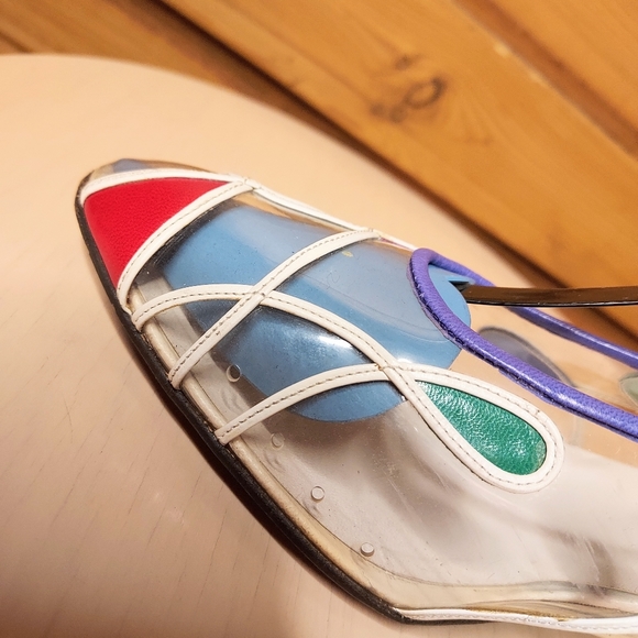 STUART WEITZMAN Clear Wedge Shoes - Picture 9 of 12